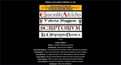 Desktop Screenshot of medioevo.org