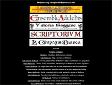 Tablet Screenshot of medioevo.org